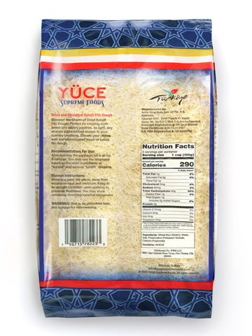 Y?CE Supreme Foods Kataifi Shredded Fillo Dough, 500g (17.6 oz) - Ideal for Dubai Chocolate Bar, Kunafa, Knafeh, Kadayif