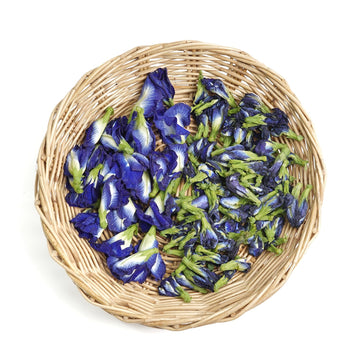 Ancient Herb Premium Dried Butterfly Pea Flower For Blue & Purple Drinks And Food Coloring, Pea Flower Tea, Non-Gmo, Pure Natura