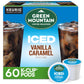 Green Mountain Coffee Roasters ICED Vanilla Caramel  Single Serve Keurig K-Cup Pods  Flavored Iced Coffee  60 Count (6 Packs of 10)