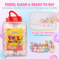 100 Pack Candy Necklaces Individually Wrapped - Bulk Candy - Edible Jewelry for Kids, Party Favors, 80s Nostalgic Treats, Pinata
