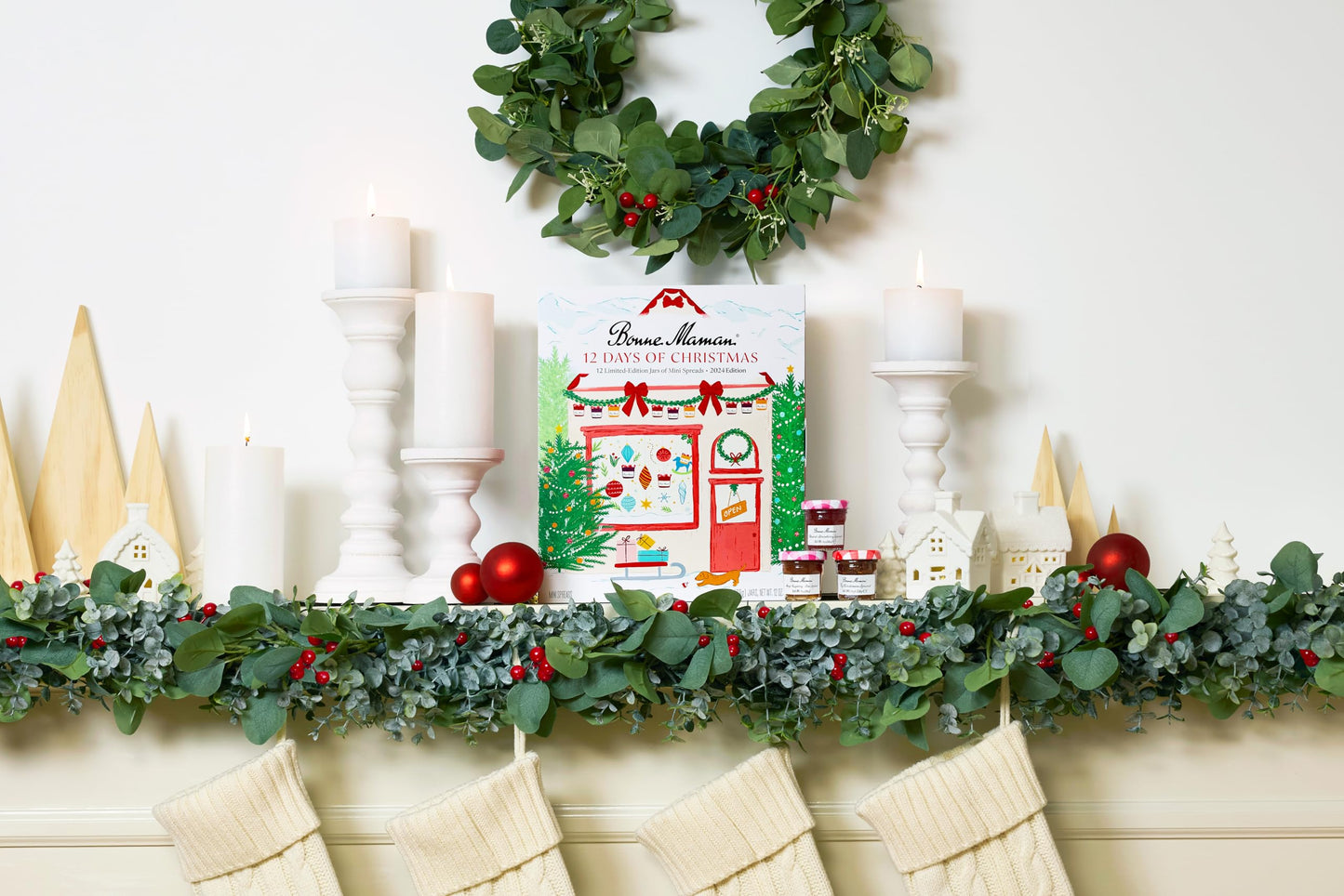Bonne Maman 2024 Limited Edition 12 Days of Christmas   12 Mini Spreads