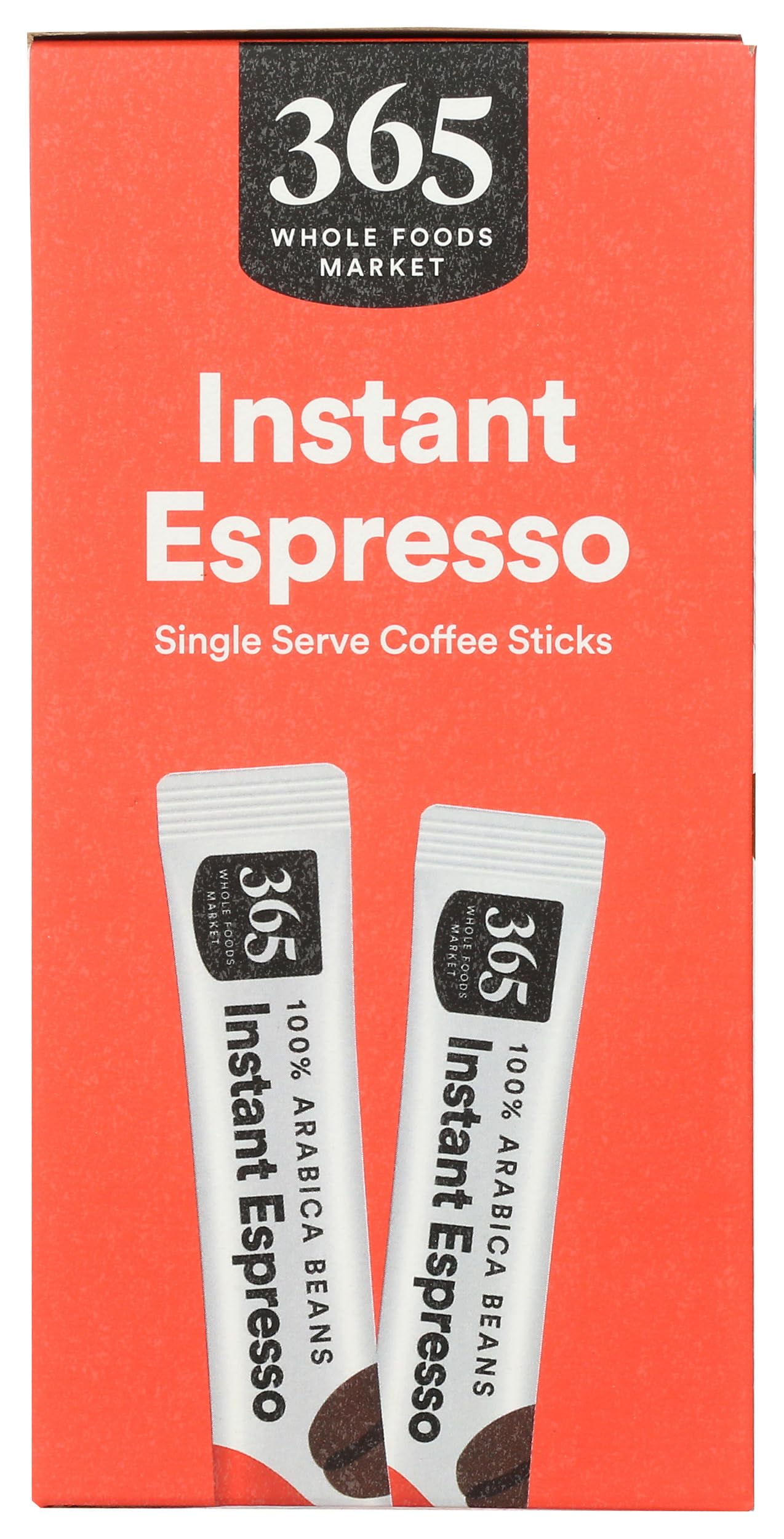 365 by Whole Foods Market, Instant Espresso, Dark Roast, 25 Single Serve Coffee Sticks, 2.65 Ounces