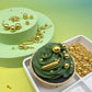 Gold Sprinkles For Cake Decorating, 4.6Oz Rod And Pearl Sprinkles Mix For Baking, Cupcake, Cookie, Ice Cream, Donuts And Cake De