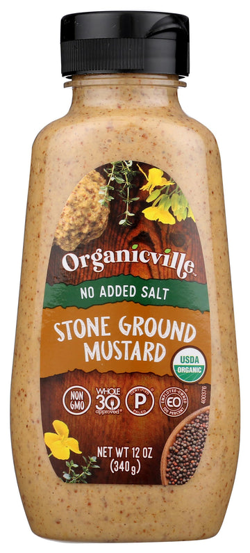 Organicville Organic Salt Free Mustard 12 Oz