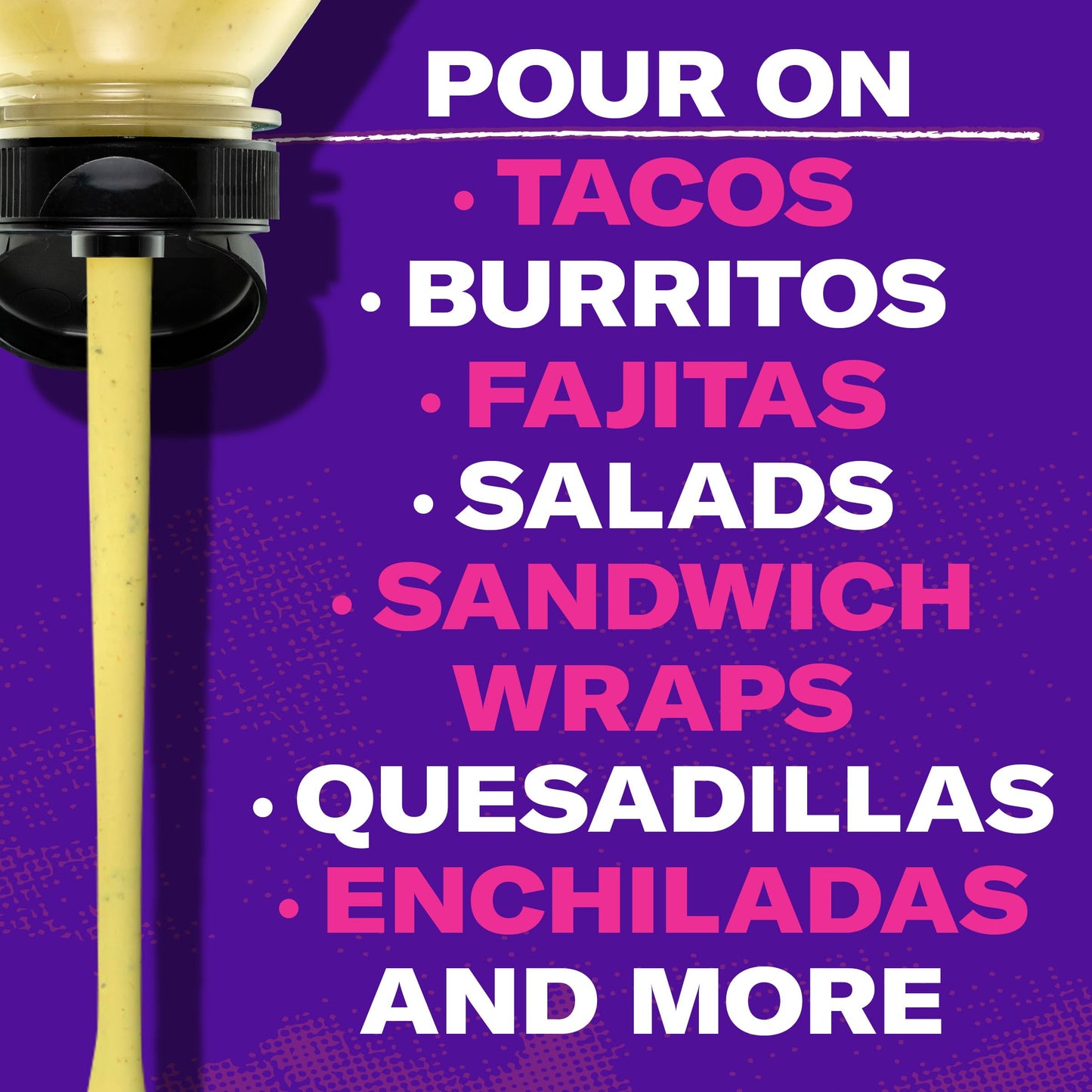 Taco Bell Creamy Avocado Ranch Sauce, 12 Fl Oz, Pack of 1, Convenient Dip for Tacos and Salads