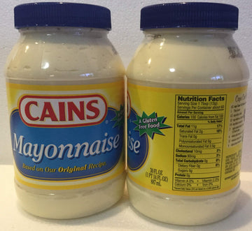 Cains All Natural Mayonnaise, 30 Fl Oz - Creamy, Delicious, Perfect for Sandwiches and Salads, Made with Quality Ingredients