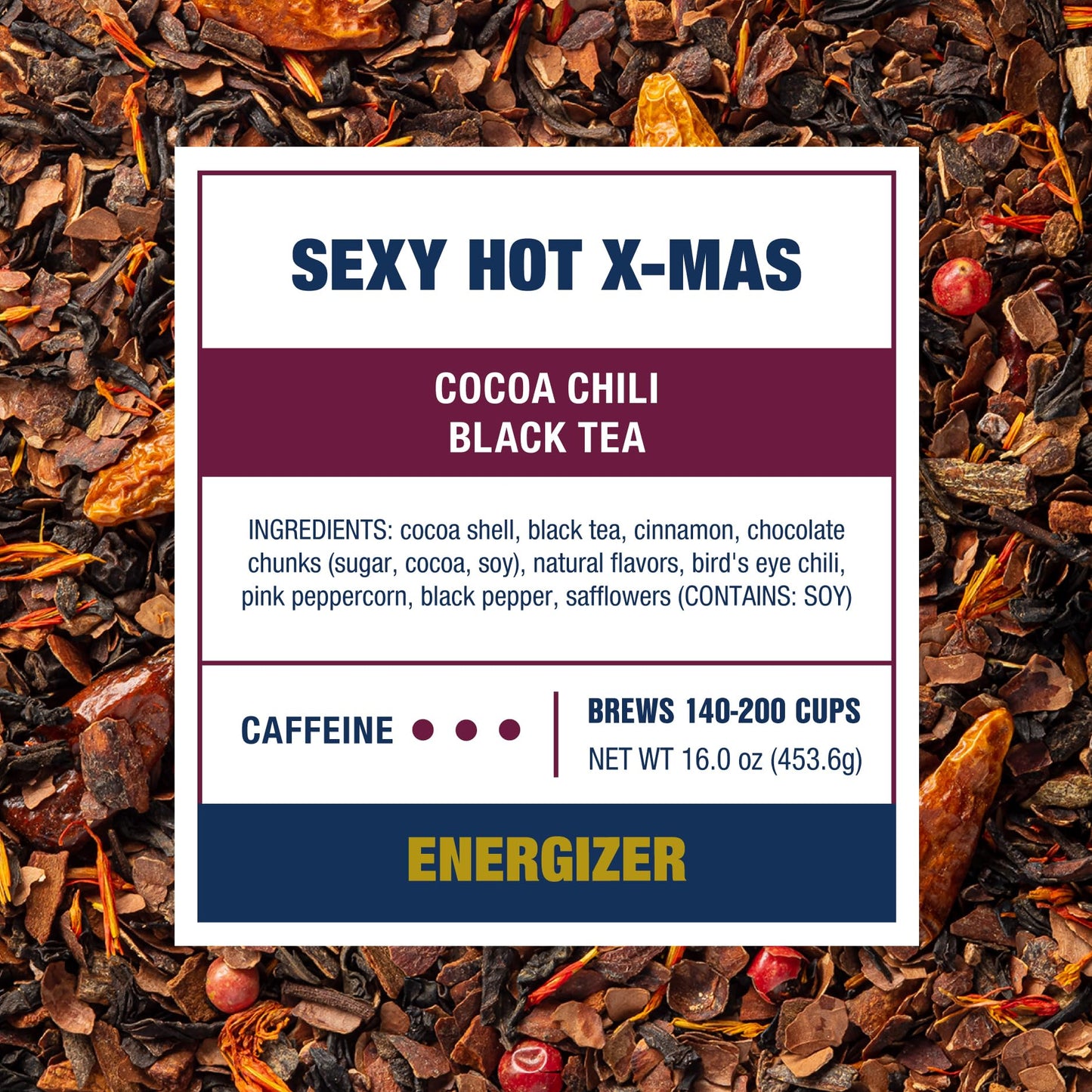 Tiesta Tea - Sexy Hot Christmas Tea, Cocoa Chili Black Tea, Premium Loose Leaf Tea Blend, High Caffeinated Spicy Black Tea, Make