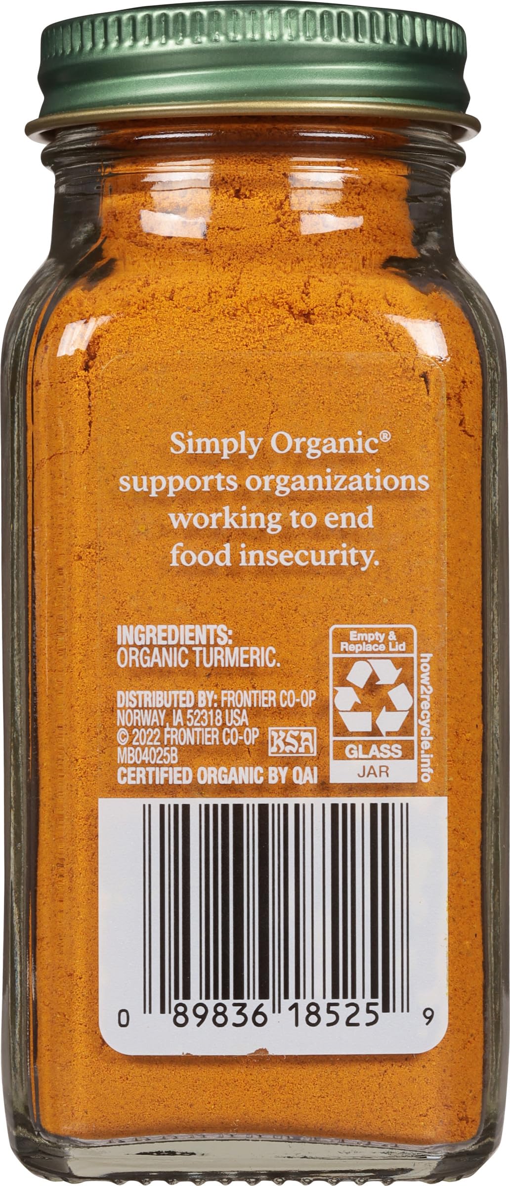 Simply Organic Ground Turmeric, 2.38 Oz