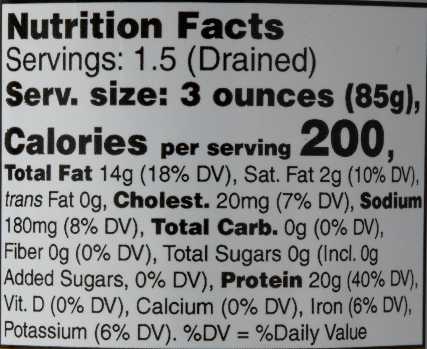 Wild  T Skipjack Tuna In Pure Olive Oil, Keto And Paleo, 3Rd Party Mercury Tested, 6.7 Ounce
