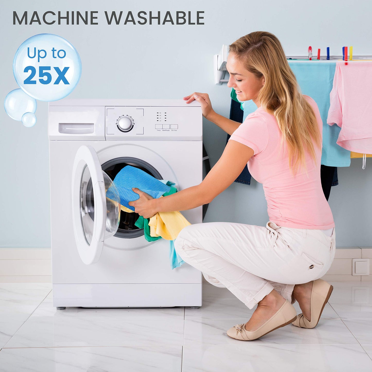 Scrubit Reusable Cleaning Wipes - Cleaning Cloth For Kitchen And Office - Dish Cloths For Washing Dishes - Multi Purpose Cleanin