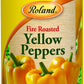 Roland Foods Fire Roasted Yellow Peppers, 28 Ounce Can, Pack Of 4