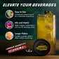 MONÉGASQUE Yellow Edible Glitter for Cocktails, 10g, Canary Yellow, Edible Drink Glitter for Drinks and Cake Decorations