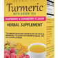 12 Pack Of Hyleys Turmeric With Green Tea Raspberry & Cranberry - 25 Tea Bags (100% Natural, Sugar Free, Gluten Free And Non-Gmo)