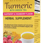 HYLEYS Turmeric Green Tea with Raspberry & Cranberry - 25 Tea Bags, GMO Free, Gluten Free, Dairy Free, Sugar Free, 100% Natural