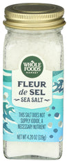 Whole Foods Market, Seasoning, Salt, Fleur de Sel, 4.20 Ounce