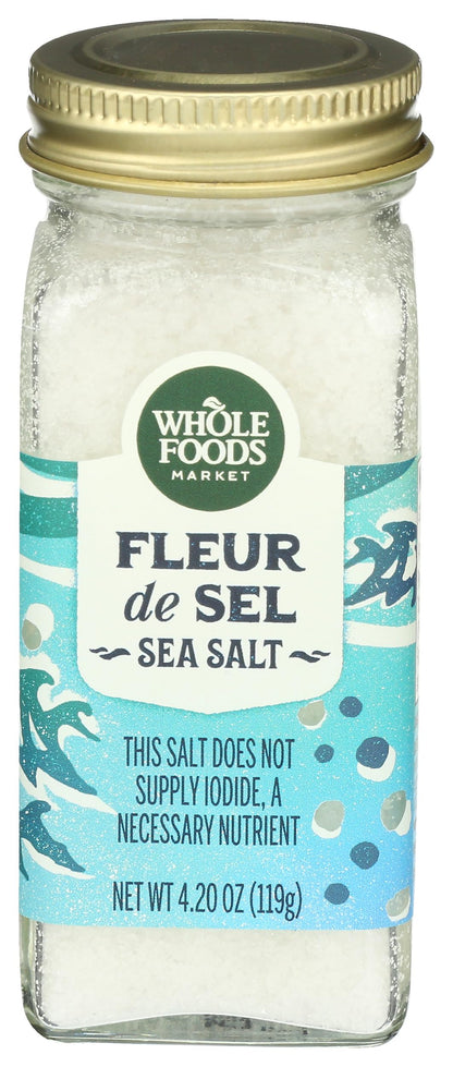 Whole Foods Market, Seasoning, Salt, Fleur de Sel, 4.20 Ounce