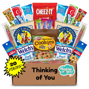 Hangry Kits Thinking Of You Gifts For Women And Men - Send A Thinking Of You Gift Box Care Package To A Friend Or Loved One. Sym