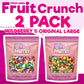 FD Pantry Freeze Dried Candy Variety Pack - 2 Pack, 2 Pounds - Original Rainbow & Wildberry Fruit Crunch