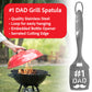 Pelto Dad BBQ Tool and Spices Set - Stainless Steel Grill Spatula, Tongs, 3 Daddy Spices, Model DAD_GRILL