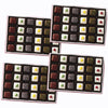 4 Holiday Gift Boxes - The Swiss Colony Christmas Petits Fours - Assorted Chocolate and Swiss Creme Gourmet Mini Layer Cakes Hol