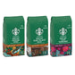 Starbucks Ground Coffee Variety Pack, Medium & Dark Roast, Decaf, 3 bags (12 oz each)