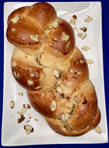 Tsoureki Traditional Greek Loaf Bread with Mahlepi, about 1.5 lb