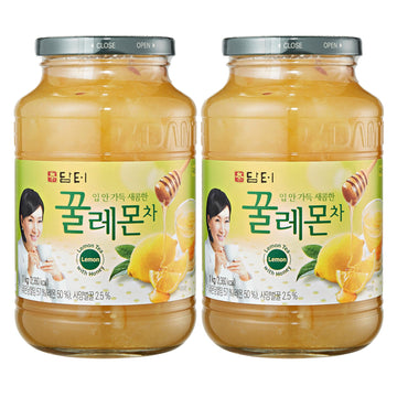 Damtuh Korean Honey Lemon Tea Preserves - Natural Sweetness, No Artificial Ingredients, Perfect for Hot or Iced Beverages, Jams,