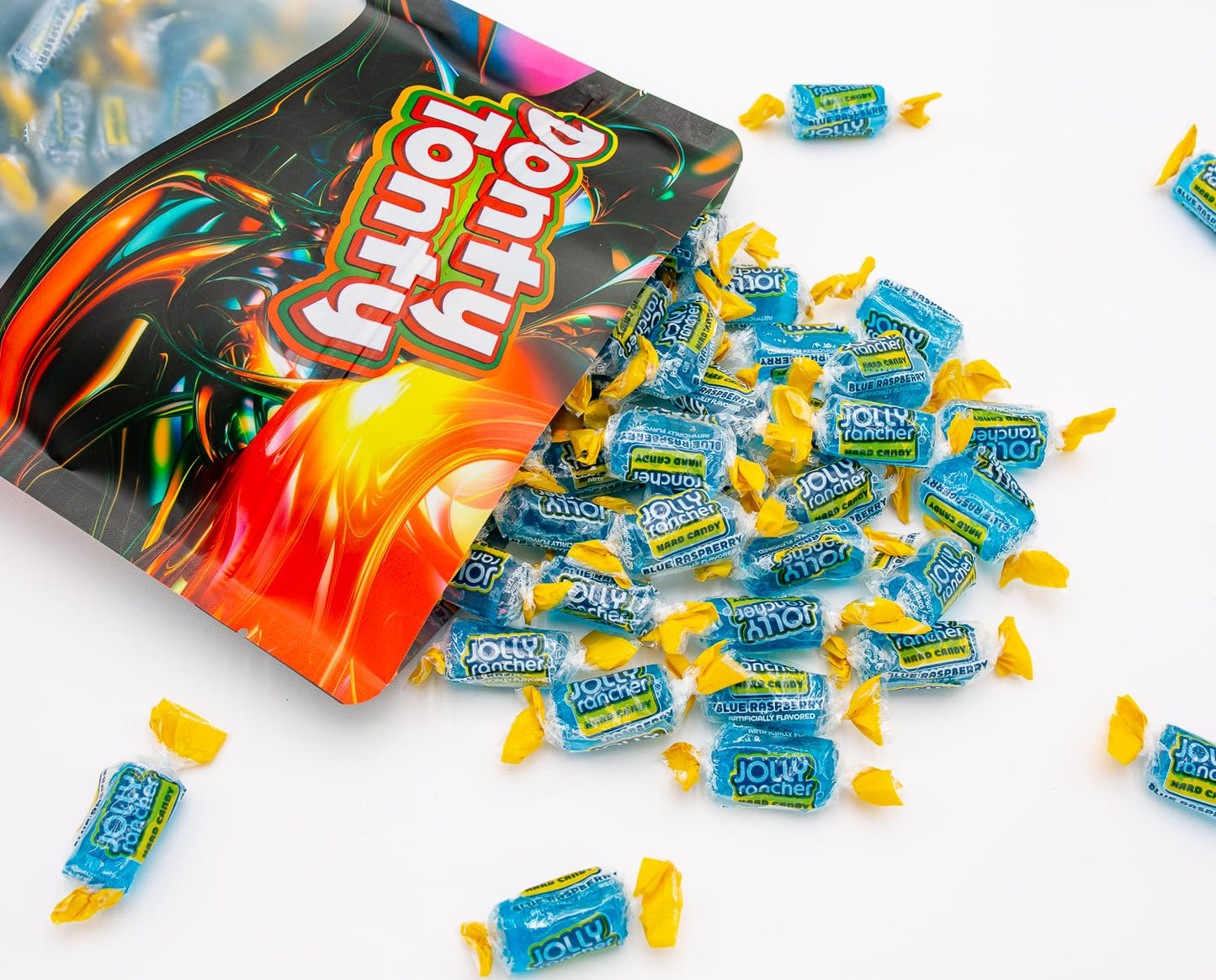 BLUE RASPBERRY JOLLY RANCHER Hard Candy Original Flavor 1 lb - Bulk Bag  Individually Wrapped (74 Pieces)