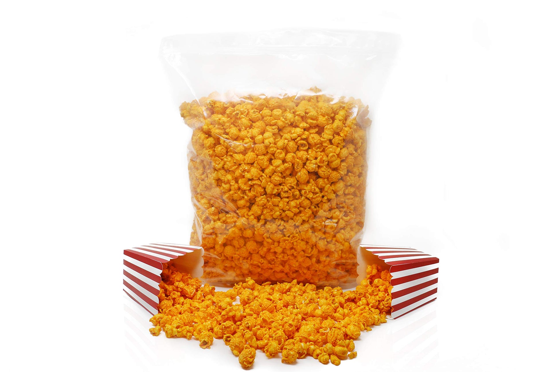 Popn Popcorn Cheddar Cheese Pop Corn - 40 Oz Cheesy Pop Corn Flavored Snacks For Movie Night Or Family Picnic - Freshly-Popped A