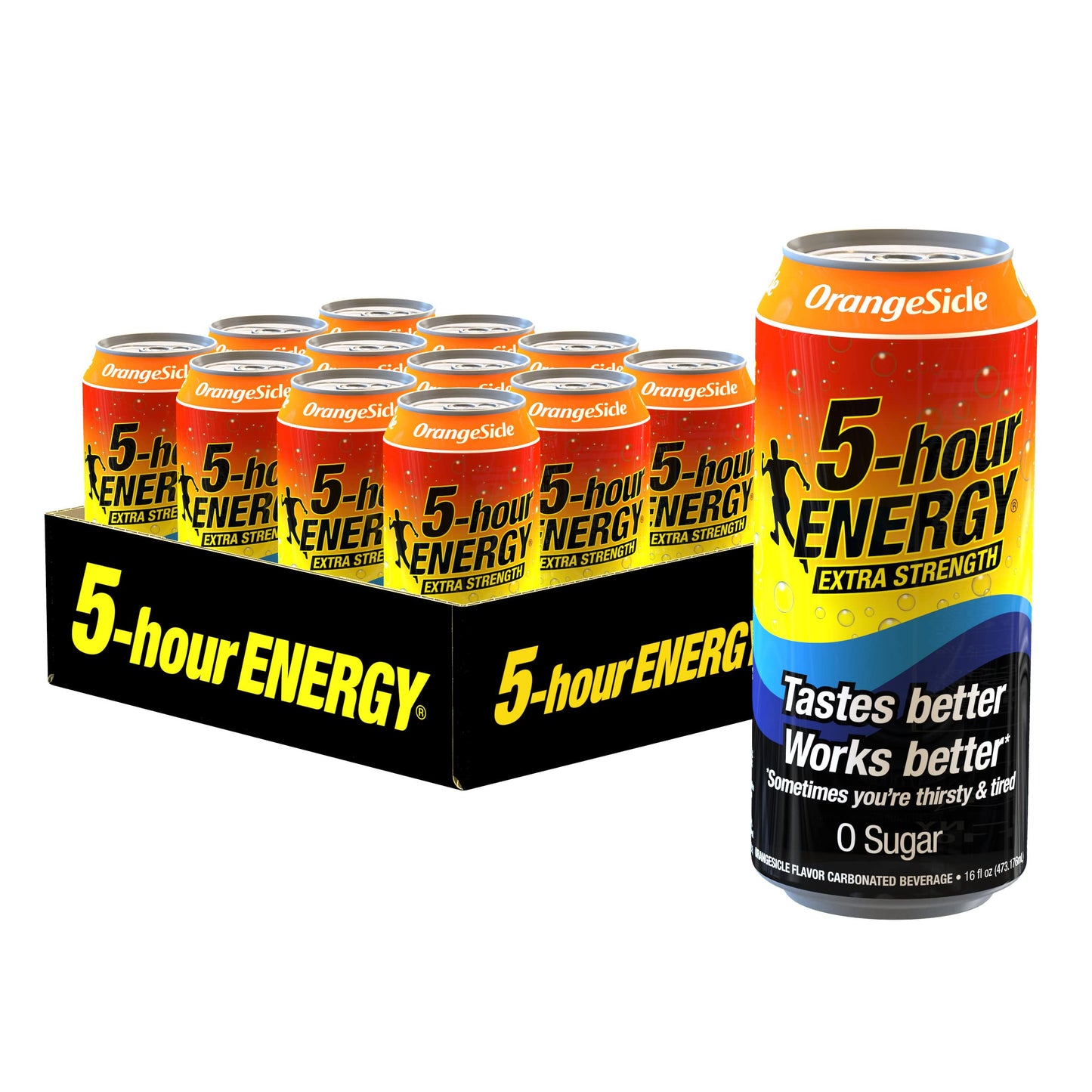 5-hour ENERGY Extra Strength Energy Drink, OrangeSicle Flavor, 16 oz, Sugar-Free, 230mg Caffeine, 12 Cans