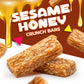 Sesame Honey Crunch Bars | 1 Pound Bag | Honey Roasted Sesame Seeds Candy | Individually Wrapped Snack Size Bars | Crunchy Sesame Candy for Office and Gifting