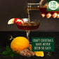 Craftly spirit-inspired flavor Infusion Kit - Glass Bottle with Natural Botanicals - Stainless Steel Spices for Homemade Cocktails