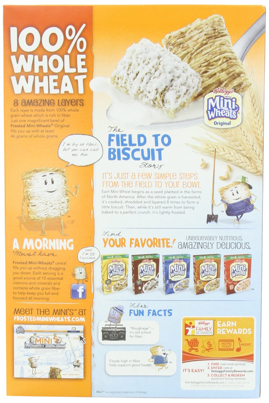 Kellogg'S, Frosted Mini Wheats, Original Value Size, 24Oz Box (Pack Of 3)