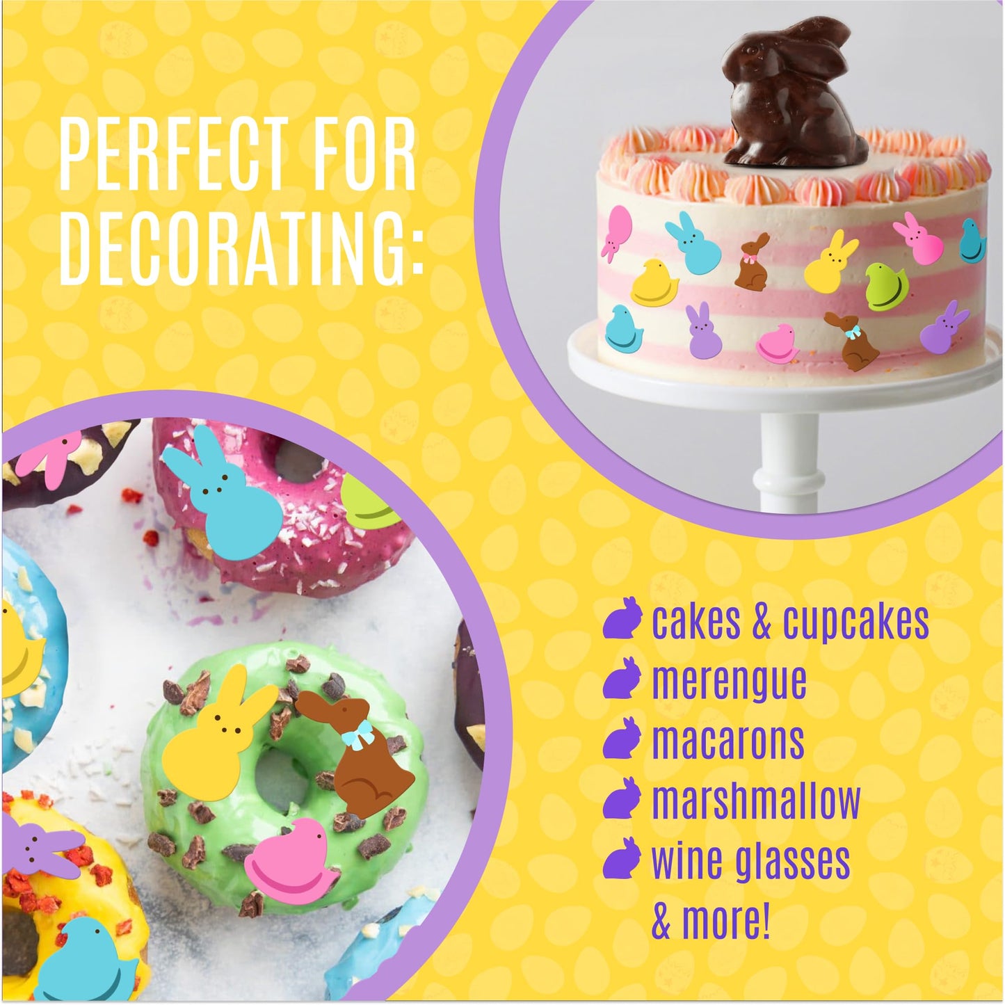 Sugar Robot Edible Easter Cupcake Toppers For Cake Decorating - Edible Bunnies Decor - Bunnies & Chicks Cake Toppers And Cupcake