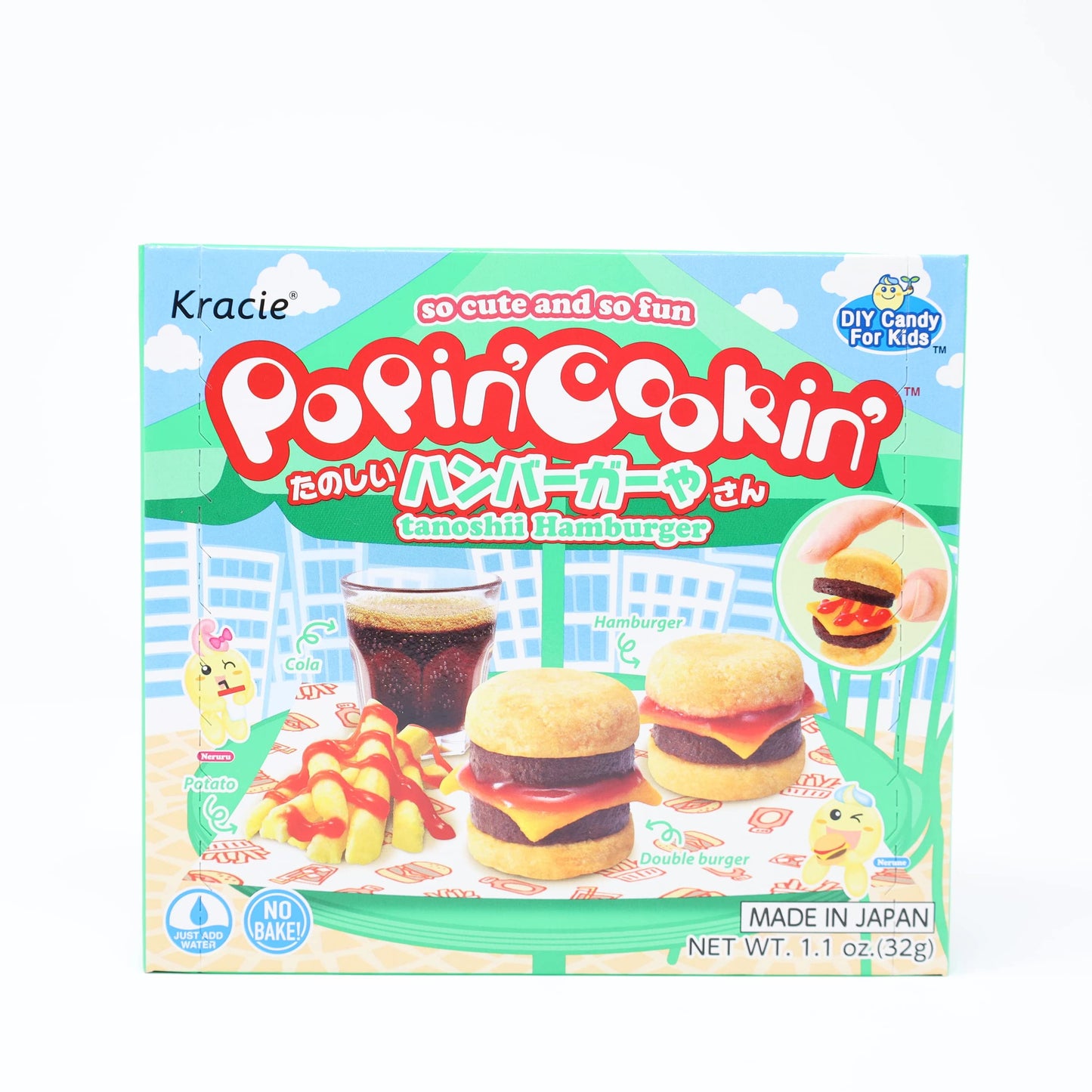 Popin Cookin DIY Candy Hamburger Kit - 1.1 Ounce - Orange