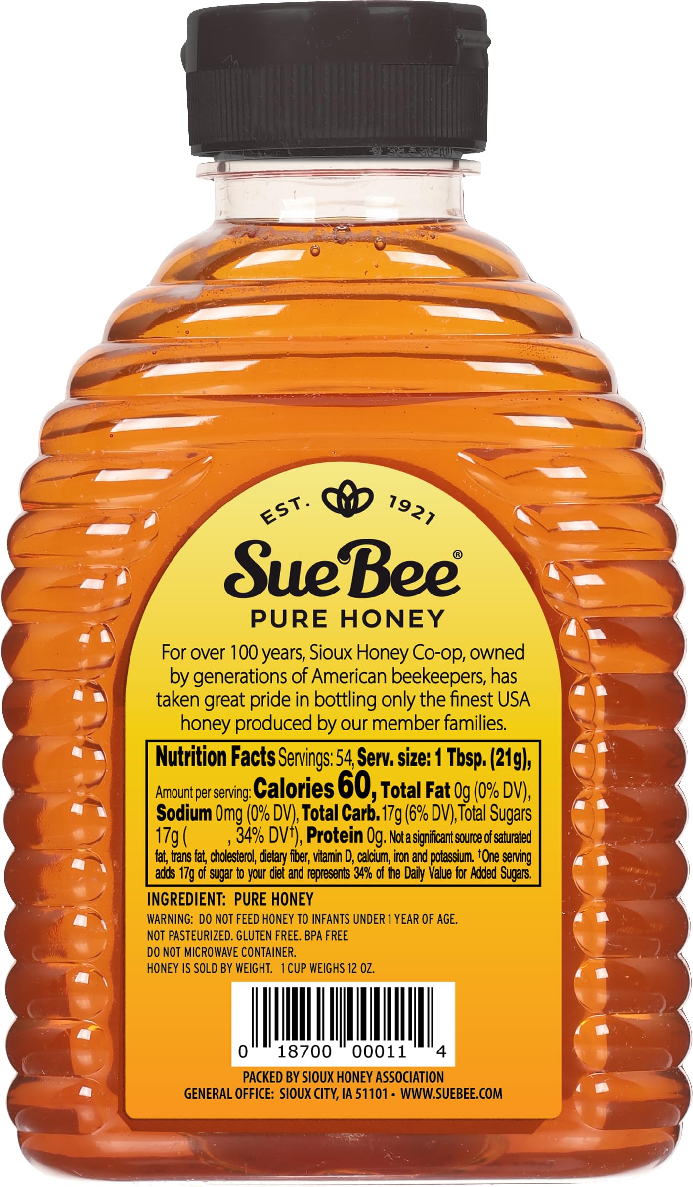 Sue Bee Pure Premium Honey, Usa Beekeepers, 24 Oz Packaging May Vary