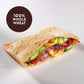 Toufayan Whole Wheat Smart Pockets Pita Bread | Low Sodium | Low Calorie | Vegan (3 Pack, 18 Pitas Total)