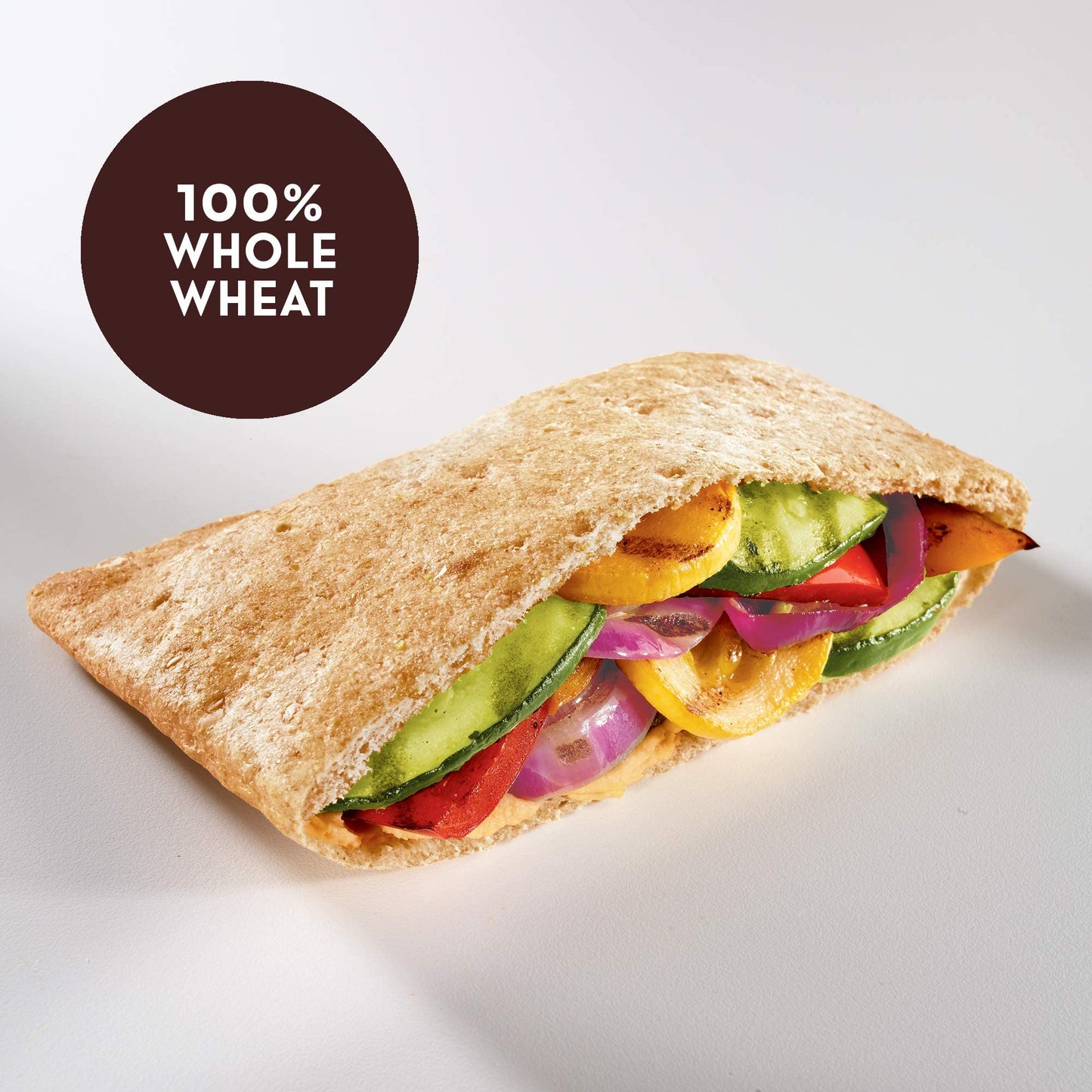 Toufayan Whole Wheat Smart Pockets Pita Bread | Low Sodium | Low Calorie | Vegan (3 Pack, 18 Pitas Total)