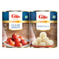 Gits 2Kg Gulab Jamun + Rasgulla Combo (1Kg Gulab Jamun Tin + 1Kg Rasgulla Tin)