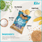 KIBO Sea Salt Flavor Gluten Free Non GMO Plant Based Lentil Chips 28 grams, 12 pack
