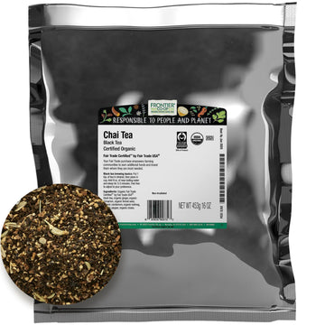 Frontier Co-Op Chai Tea, Certified Organic, Fair Trade, Kosher, Non Irradiated, 16 Oz