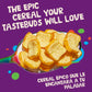 French Toast Crunch Sweetened Breakfast Cereal, 17.4 Oz Family Size Cereal Box