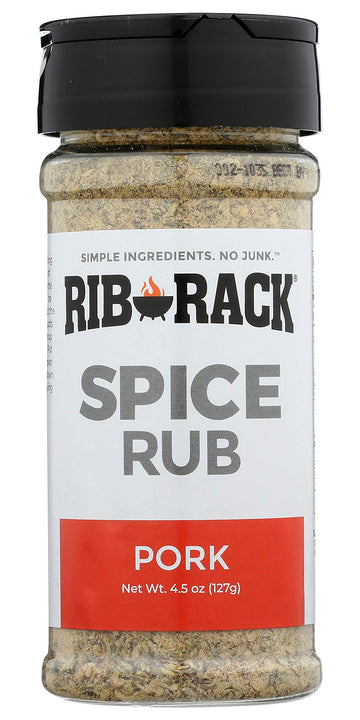 Rib Rack Dry Spice Rub - Pork, 4.5 Oz. - Meat Seasoning For Bbq, Grill, Smoker - All Natural Ingredients (Packaging May Vary)