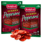Bridgford Sliced Turkey Pepperoni - 4 oz Pack of 2 - Naturally Smoked Low-Carb Snacks for Pizza and Sandwiches