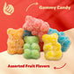 Sour Neon Gummy Bears Candy, Assorted Fruit Flavors, 2-Pound Bag