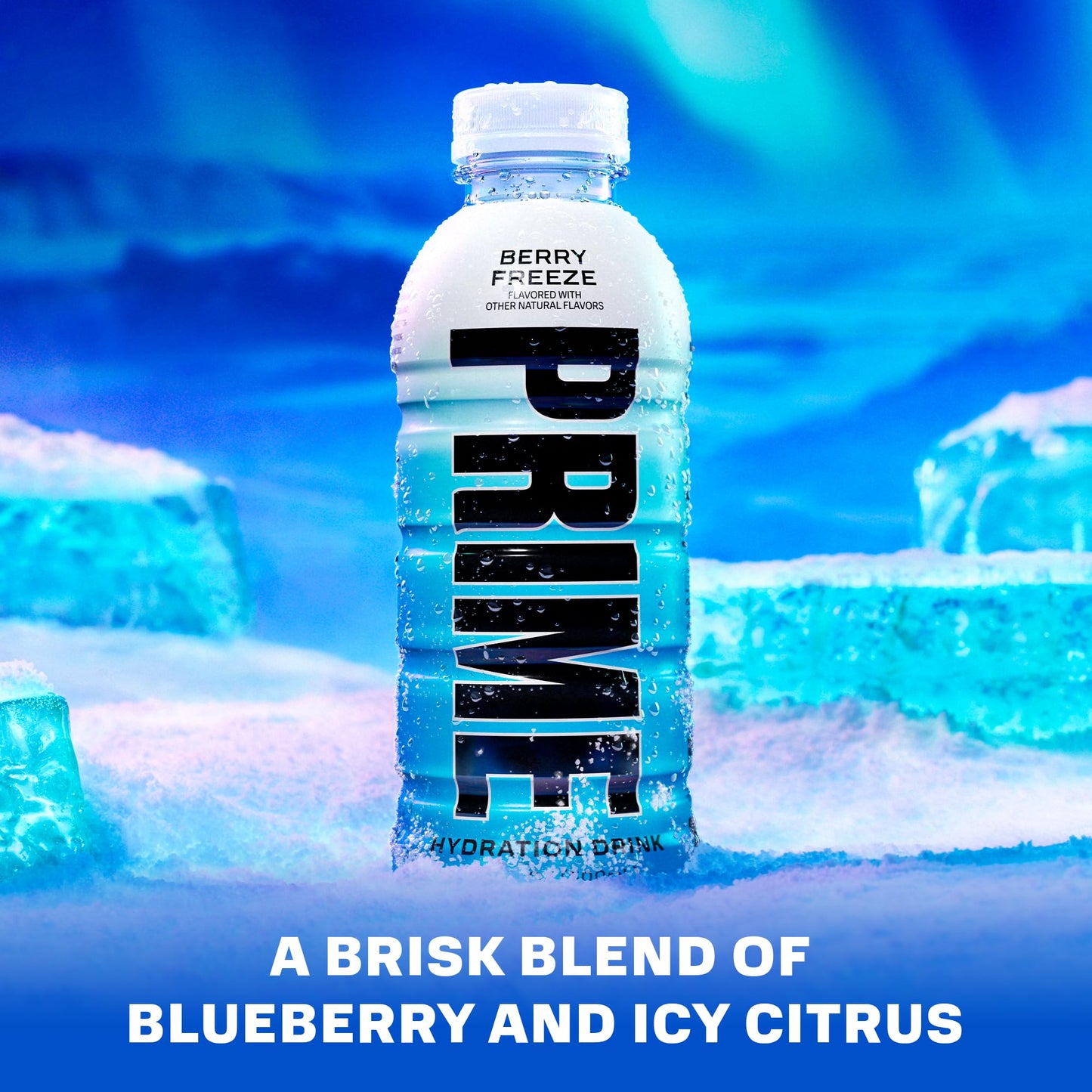 PRIME HYDRATION Sports Drinks, Electrolyte Enhanced, 250mg BCAAs, 16.9 Fl Oz, Pack of 12