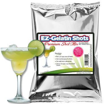 EZ-SQUEEZE Margarita Jello Shot Mix - Premium Gluten-Free Gelatin Powder - 6.78 oz Pack