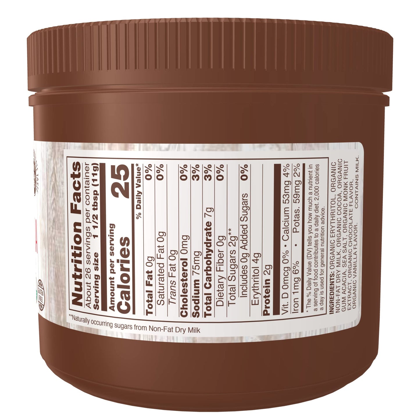 Now Foods, Organic Cocoa Lovers Slender Hot Cocoa, No Sugar Added, Certified Non-Gmo, Kosher, 10-Ounce