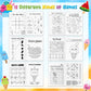 X1Zuue Ice Cream Activity Books For Kids 24Pcs Summer Ice Cream Mini Games Coloring Book Set Bulk Mazes Word Search Word Scrambl
