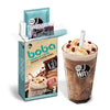 J WAY Instant Vanilla Latte Coffee Kit with Authentic Brown Sugar Tapioca Boba, Ready in Under One Minute, Paper Straws Included
